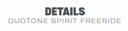 Duotone Spirit Freeride, Kitejunkie, Hydrofoil, Foil, KItesurfing